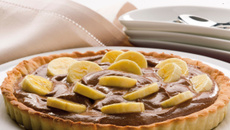Tarte au chocolat et à la banane