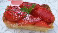 Tarte aux fraises façon amandine légère...