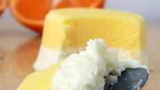 Bavarois à la clémentine et au chocolat blanc