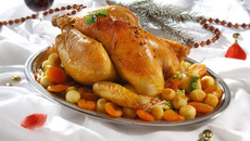 Chapon farci au foie gras