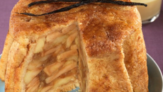 Charlotte de pain de mie aux pommes
