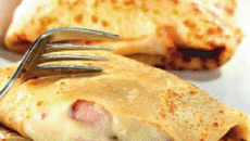 Crêpes au Comté et jambon