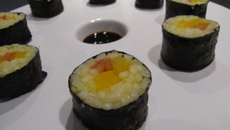 Makis au curry et poivrons