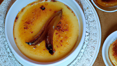 Crème brûlée aux poires