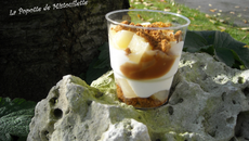 Verrine poires, spéculos sauce au caramel