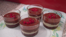 Verrines aux trois chocolats
