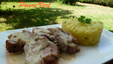 Filet mignon de porc au poivre Vert