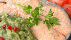 Saumon de Norvège sauce à l'avocat