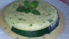 Flan de courgettes à la menthe