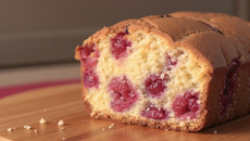 Cake aux framboises