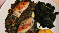 Filets de dinde à l'étouffée d'épinards