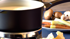 Régal forestier à la fondue de roquefort