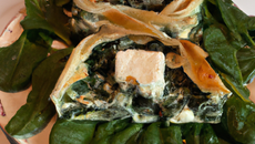 Feuilleté épinard et chèvre