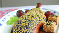 Caneton en croute de sésame aux fruits secs