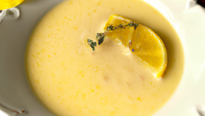 Lieu jaune à la crème de cidre et gingembre