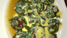 Nid de blettes beurre à l'ail