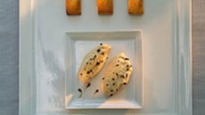 Mousse à la chicorée et financiers