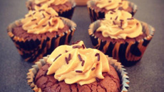 Cupcakes brownies-cacahuètes