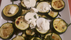 Courgettes au chèvre frais