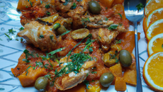 Poulet basquaise à la harissa