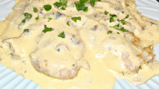 Escalopes de poulet à la crème