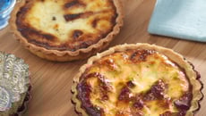 Quiche au Chavroux et aux petits lardons
