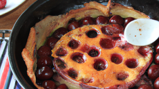 Clafoutis aux cerises et à l'Armagnac