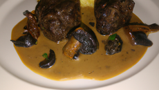 Faux filet, sauce aux morilles
