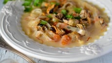 Soupe de moules au safran