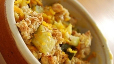 Gratin de St Jacques et poireaux aux noix