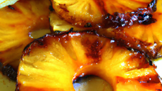Ananas rôti au beurre salé