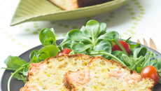 Cake au saumon et poireaux à la Mayonnaise