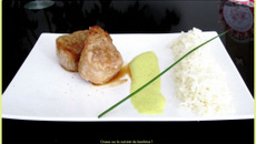 Filet mignon sauce curry