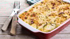 Gratin de courgettes aux lardons