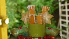 Balais de surimis-avocat en verrine