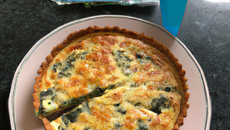 Quiche au saumon et aux épinards