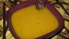 Velouté de butternut parfumé à la vanille Bourbon