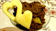 Mousse au chocolat et pommes