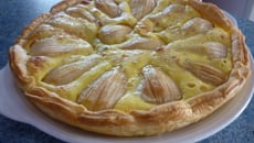 Tarte poire-chocolat de grand-mère