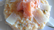 Risotto saumon parmesan