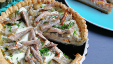 Tarte au thon et crevettes