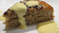 Gâteau à la banane, poudre d'amande et fève tonka