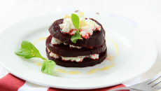 Pyramide de betterave au chèvre