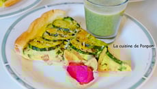Tarte aux courgettes à l'ail des ours