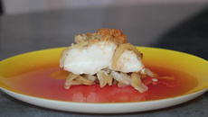 Gratin de fenouil et cabillaud aux épices douces