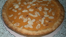 Tarte à la courge et aux amandes