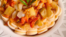 Macaronis aux légumes et Kiri