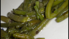 Haricots verts cuits au court bouillon aux algues
