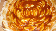 Tarte aux pommes et caramel beurre salé