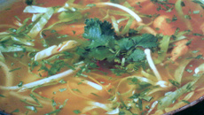 Soupe de poisson aux légumes